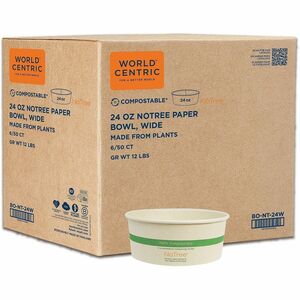 No Tree Compostable Wide Paper Bowls