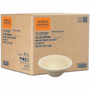 World Centric Compostable Fiber Bowls