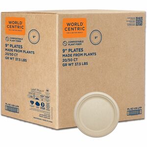 World Centric Compostable Fiber Plate