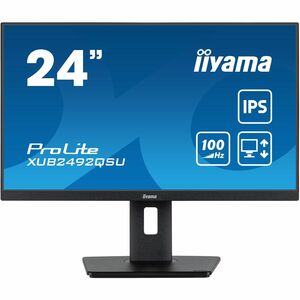 iiyama ProLite XUB2492QSU-B1 24inch Class WQHD LED Monitor - 16:9 - Matte Black