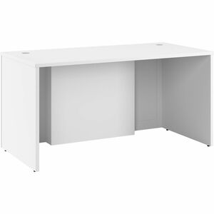 Bush Business Furniture Hampton Heights 60W x 30D Executive Desk - x 60" Width x 30" Depth Desk - Material: Metal, Plastic, Thermofused Laminate (TFL), Laminate, Engineered Wo