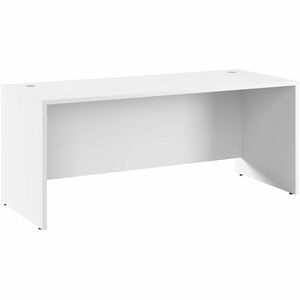 Bush Business Furniture Hampton Heights 72W x 30D Office Desk - x 72" Width x 30" Depth Desk - Material: Metal, Plastic, Thermofused Laminate (TFL), Laminate, Engineered Wood