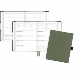 At-A-Glance Foundation Undated Weekly Monthly Planner, Green, Small, 5 1/2" x 8 1/2" - Undated - 12 Month - 2026 to 2026 - 1 Week, 1 Month Double Page Layout - 5 1/2" x 8 1/2"