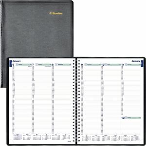 Blueline Plan and Link Weekly Appointment Planner - Weekly - 12 Month - January 2026 to December 2026 - 7:00 AM to 6:00 PM - Hourly - 1 Week Double Page Layout - 9 1/16" x 11"