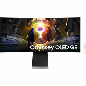 Samsung Odyssey OLED G8 S34DG850SU 34inch Class UWQHD Curved Screen Gaming OLED Monitor - 21:9