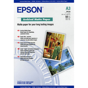 Epson C13S041344 Photo Paper - A3 - 297 mm x 420 mm - Matte - 50 x Sheet