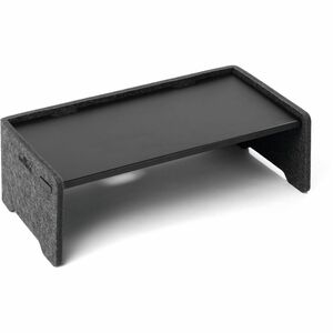 DURABLE Effect Monitor Stand - 22.05 lb Load Capacity - 6.38" Height x 19.53" Width x 10.24" Depth - Desk, Table - Metal, Polyethylene Terephthalate (PET) Felt - Charcoal - Fo