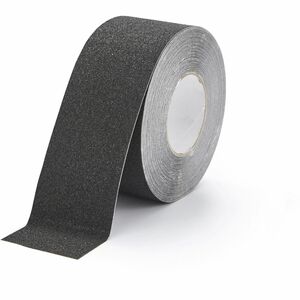 DURABLE Floor Marking Tape DURALINE GRIP 75mm - 16.40 yd Length x 2.95" Width x 27.6" Thickness - Black - Aluminum, Plastic - Abrasion Resistant, Slip Resistant - For Floor Ma