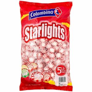 Colombina Sweets Snack Boxes - Starlight Peppermint - Individually Wrapped - 5 lb - 1 / Carton