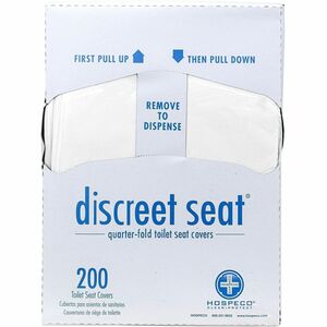 Hospeco Recycled Paper Toilet Seat Covers - For Toilet, Public Toilet - White - Paper - 25 / Carton