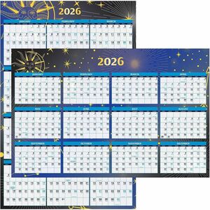 House of Doolittle Earthscapes Sea Life Wall Calendar - Julian Dates - 12 Month - January 2026 to December 2026 - Wall Mount - Multi - Paper - Laminated, Write on/Wipe off, Re