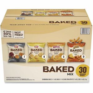 Frito-Lay Baked Snacks Variety Pack - Cheese, Cheddar & Sour Cream, Sour Cream & Onion, Original, Crunchy, Barbeque - 2 / Carton
