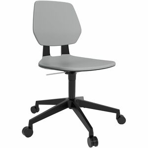 Safco Commute Task Chair - Gray Seat Color - Gray Back Color - 5-star Base - Gray, Black - 1 Each