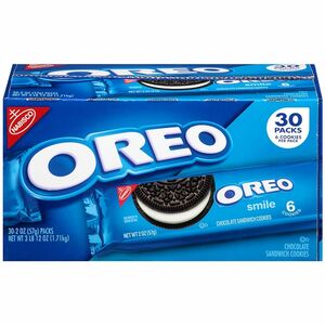 Green Rabbit Oreo Cookies Single-Serve Packs - Individually Wrapped - Chocolate, Vanilla, Oreo - 1 - 30 / Carton