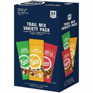 Green Rabbit Trail Mix Variety Pack - Sweet and Spicy, Mango Pineapple, Yogurt Apple - 24 / Carton
