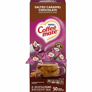 Coffee mate Salted Caramel Choc. Creamers - Salted Caramel Chocolate Flavor - 1 Serving - 50/Box - 4 / Carton