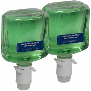 enMotion Hand Sanitizer Foam Refill - Fragrance-free Scent - 1.06 quart - Bottle Dispenser - Kill Germs, Bacteria Remover - Hand, Skin, Food Service - Moisturizing - Green - Q
