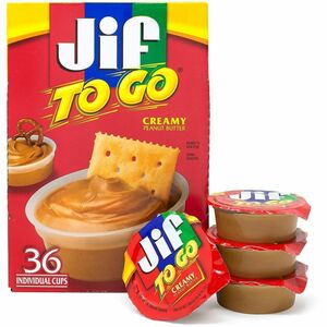 Jif To Go Peanut Butter Dipping Cups - Peanut Butter - 1.50 oz - 1 Carton