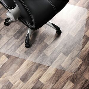 Floortex Unomat Chair Mat - Chair, Hard Floor, Low Pile, Carpet, Office, Home - 60" Length x 48" Width x 0.650" Thickness - Rectangular - Polyester, Polymer - Clear - 1 Each