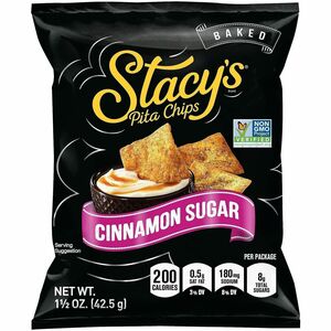 Green Rabbit Stacy's Cinnamon Sugar Pita Chips - No Artificial Color, No Artificial Flavor - Cinnamon - 1 / Carton