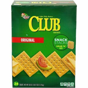 Green Rabbit Keebler Club Crackers Snack Stacks - Original - 3.12 lb - 1 / Carton