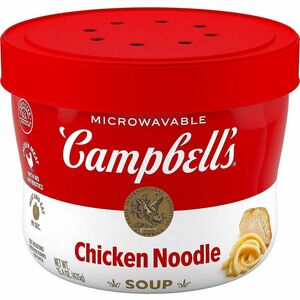Green Rabbit Campbell's Chicken Noodle Soup To-Go - Microwavable - Chicken Noodle - 15.40 oz - 1 / Carton