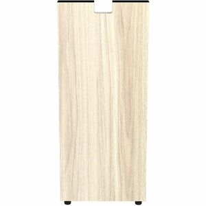 Lorell Essentials Credenza Half-Leg - 28.5" Height x 12" Width x 1" Depth - Material: Laminate, Metal - Finish: Modern Elm - Cam Lock - For Credenza - 1 Each
