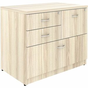 Lorell Essentials Versatile 4-Drawer Lateral File - 4 x Drawer(s) for File, Box - Lateral - Modern Elm