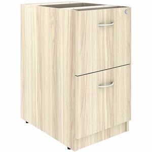 Lorell Essentials 2-Drawer Fixed Pedestal File Cabinet - for File - Modern Elm - Assembly Required