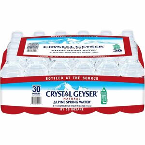 Crystal Geyser Water Alpine Spring Bottled Water - 8 fl oz (237 mL) - 30 / Carton