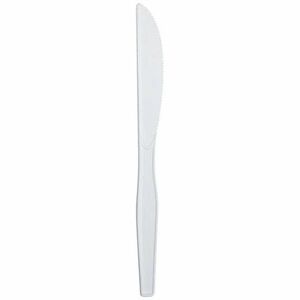 Karat Knife, Med-Heavy Weight/White - Knife - Knife - Restaurant, Cafeteria - Plastic, Polystyrene - White - 1000 / Carton