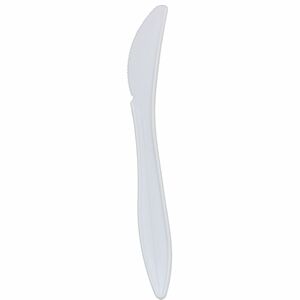 Karat Knife Med-weight/White - Knife - Knife - Restaurant, Cafeteria - Polypropylene Plastic - White - 100/Box - 10 / Carton
