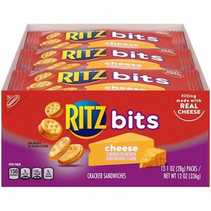 Ritz Bits Sandwich Crackers - Cheese - 12 / Box