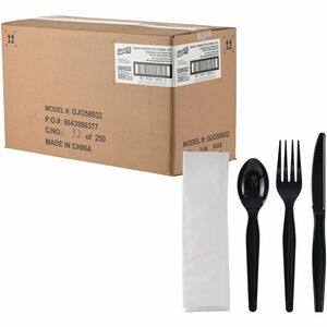 Genuine Joe 4-Piece Heavyweight Utensil Kit