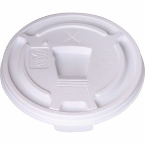 Genuine Joe Plastic Lids with Reclosable Slot