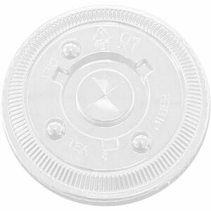 Genuine Joe Lids for Paper Cold Cups - Clear - 1000 Lids/Box - 1 Carton