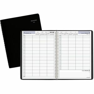 At-A-Glance DayMinder Four Person Group Appointment Book - Large - Julian Dates - Daily - 12 Month - January 2026 to December 2026 - 7:00 AM to 7:45 PM - Quarter-hourly, 7:00