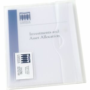 Avery® Letter File Wallet - 8 1/2" x 11" - 50 Sheet Capacity - 1 Front Pocket(s) - Vinyl, Poly - Clear - 12 / Box