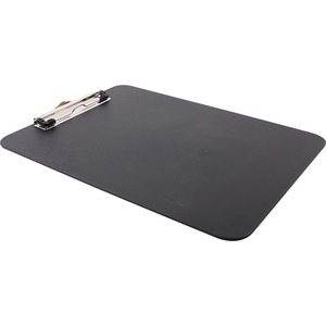 Mobile OPS Unbreakable Recycled Clipboard - 9" x 12" - Clamp - Heavy Duty - Polypropylene - Black - 1 Each