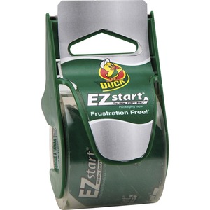 Duck Brand EZ Start Packaging Tape Dispenser - 22.20 yd Length x 1.88" Width - 2.60 mil - Dispenser Included - 1 / Roll - Clear