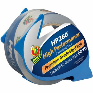 Duck Brand HP260 Packing Tape - 60 yd Length x 2" Width - 3" Core - 3.10 mil - Adhesive Backing - Dispenser Included - UV Resistant - For Mailing, Shipping, Sealing, Label Pro