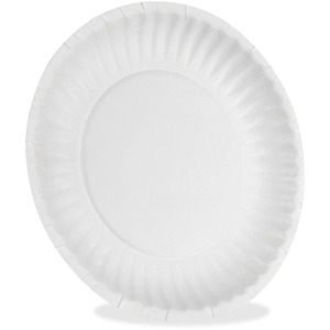 Dixie 6" Uncoated Paper Plates by GP Pro - 500 / Pack - 6" Diameter - White - 2 / Carton