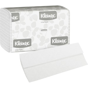 Kleenex C-Fold Towels - 10.13" x 13.25" - White - 150 Per Pack - 16 / Carton