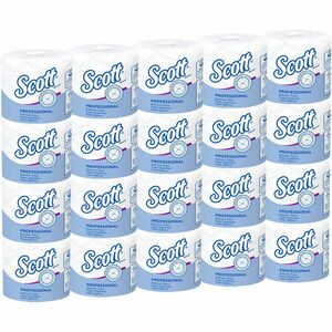 Scott 2ply Standard Roll Bath Tissue - 2 Ply - 4" x 4.10" - 550 Sheets/Roll - White - Absorbent - 20 / Carton