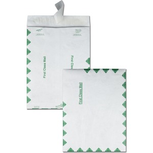 Survivor® 9-1/2 x 12-1/2 First Class Border Catalog Mailers with Redi-Strip Closure - First Class Mail - #12 1/2 - 9 1/2" Width x 12 1/2" Length - 14 lb - Peel & Seal - Tyvek