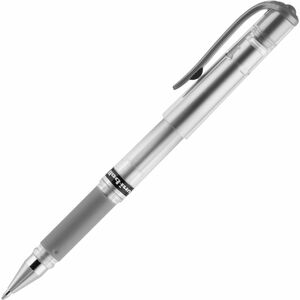 uniball™ Signo Gel Impact Pen - Bold Pen Point - 1 mm Pen Point Size - Metallic Silver Gel-based Ink - 1 Each