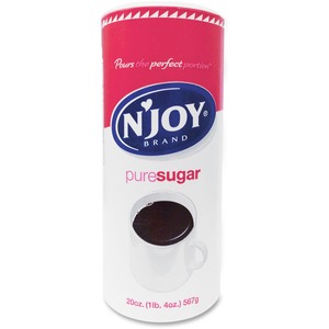 Njoy Cane Sugar - Canister - 1.2 lb (20 oz) - Natural Sweetener - 1Each