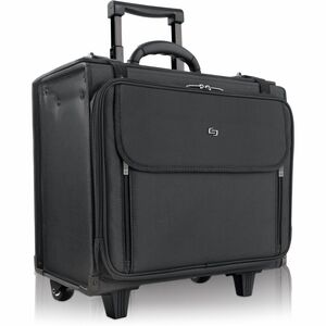 Solo Classic Carrying Case (Roller) for 15.4" to 17" Notebook - Black - Ballistic Poly, Polyester - Checkpoint Friendly - Handle - 13.5" Height x 17.5" Width x 7" Depth - 1 Pa