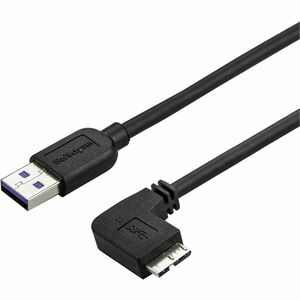 StarTech.com Slim Micro USB 3.0 Cable - Right-Angle Micro-USB - 2m (6ft)