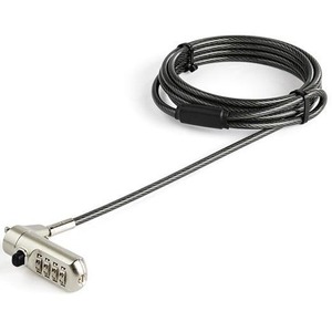 StarTech.com 2 m (6.6 ft.) Laptop Cable Lock - Nano-slot - Customizable Combination